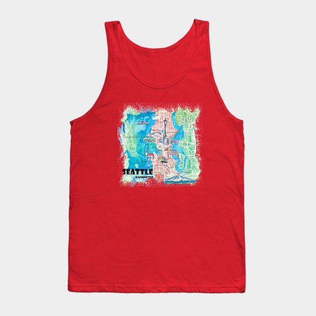 Seattle, Washington Tank Top by artshop77